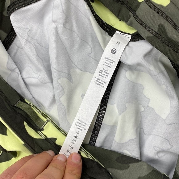 Lululemon Swift Speed High-Rise Crop 21" Heritage 365 Camo Crispin Green Multi - Picture 4 of 7